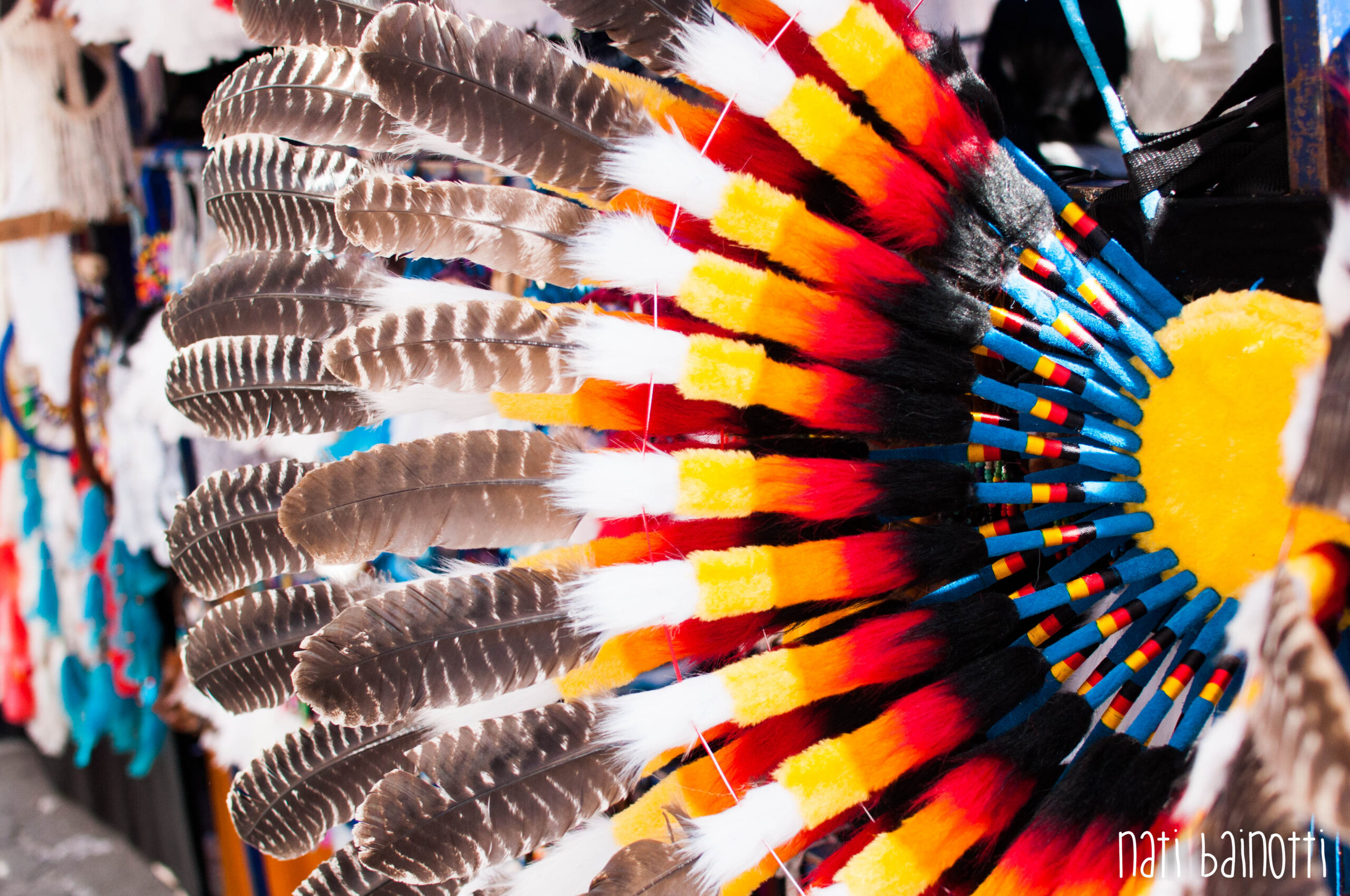 vincha multicolor mercado indigena artesanal otavalo